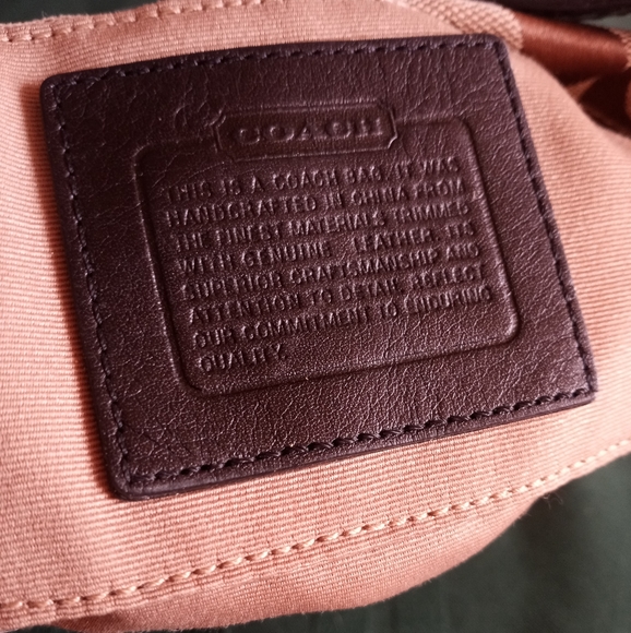 Coach Signature Handbag - Picture 4 of 9